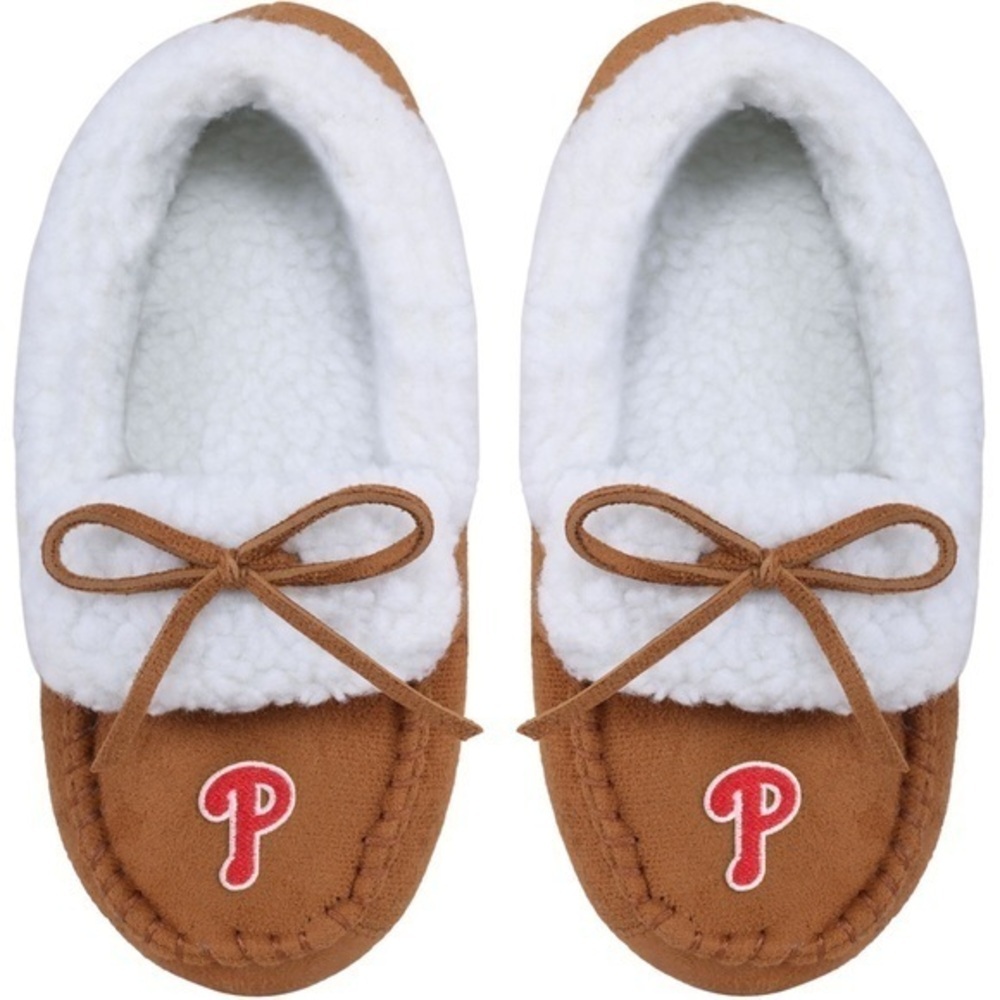 NWT Philadelphia Phillies FOCO Youth Moccasin Slippers M(3-4